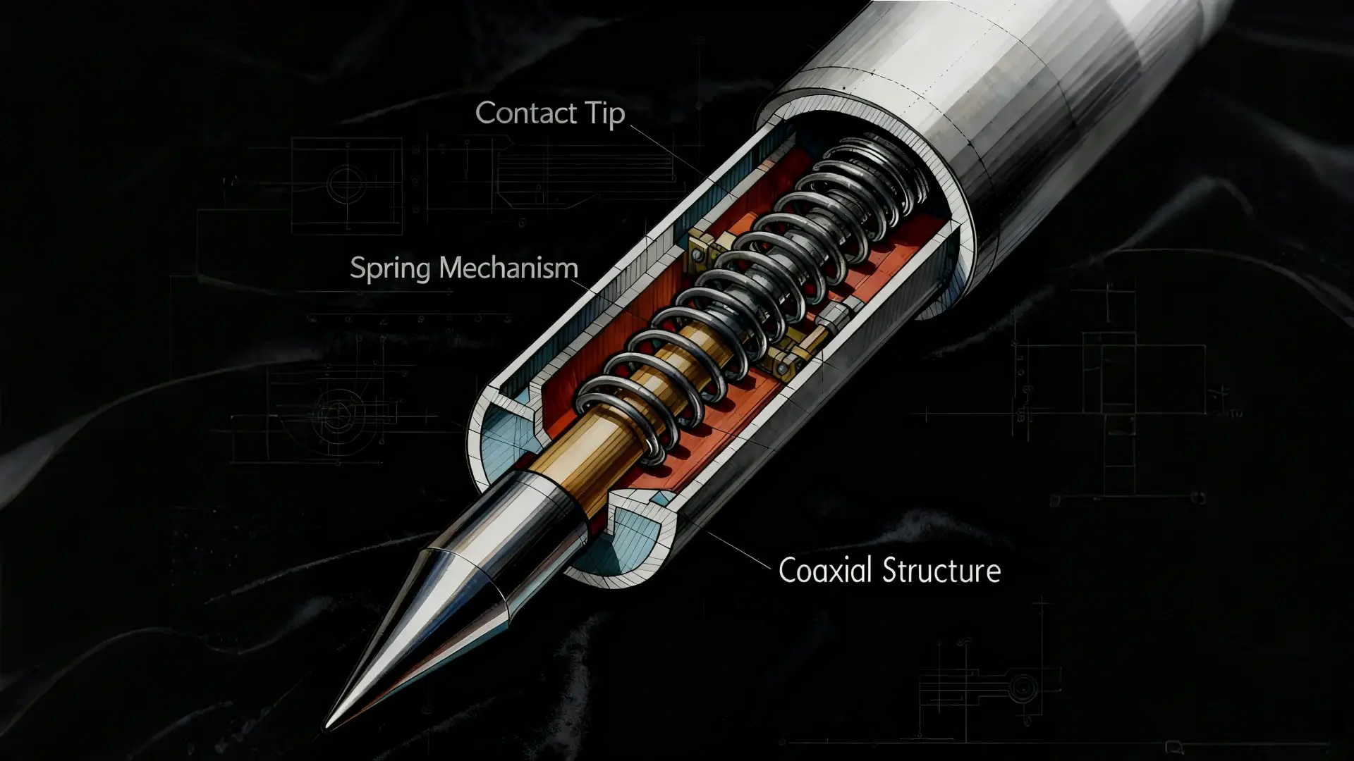 Anatomical diagram of RF probe